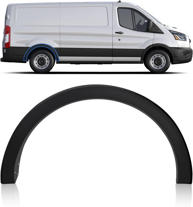 YUWUTF Rear Right Fender flare Molding Trim Wheel Cover Compatible with 2015-2023 Transit 150 250 350 - Image 1